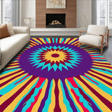 Mid Modern Starburst Abstract Decorative (Purple)