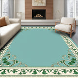 Sage Botanical Wreath Holiday Floor(Teal)