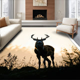 Ultra Soft Area Rug, Non Slip, Stain Resistant, Washable Area Rugs for Living Room, Bedroom, Faux Deer Fur Shaggy(Beige)