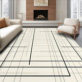 Contemporary Geometric Area with Intersecting Linear(Beige)