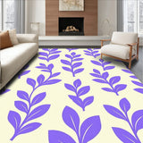 Botanical Leaf Nature Inspired Artistic Motif(Violet)