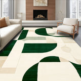Contemporary Kids Activity Featuring Beige Ground and Abstract Green Shapes(Beige)