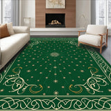 Evergreen Scrollwork with Twinkling Starburst Accents(Green)