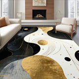 Chic Gold Foil Geometric Motif(Black)