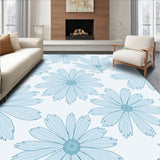 Enchanted Ice Blossom Displaying Magical Winter Florals(Blue)