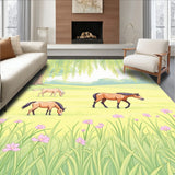 Equestrian Meadow Decorative Accent(Green)