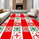 Festive Checkerboard with Holiday Inspired Accents(Red)