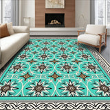 Tile Mosaic with Arabesque Motif(Blue)