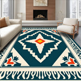 Heritage Pathway Collection With Elegant Southwestern Motifs(Blue)