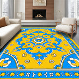 Mediterranean Mosaic Heritage Elegant Medallion Tapestry(Yellow)