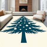 Elegant Yuletide Entrance Featuring Spruce Artwork(Teal)