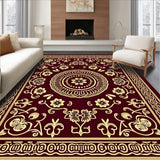 Traditional Rosette with Interlocking Petal Design(Burgundy)