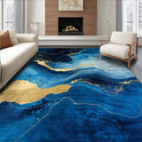 Chic Fluid Patterned Surface(Blue)
