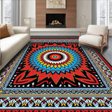 Nordic Starburst Mosaic with Interwoven Motif Detailing(Red)