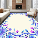 Mystical Garden Enchanted Pathway Ornate Blossoming Vines(Blue)