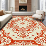 Elegant Floral Swirl Decorative Classic Timeless Artisan (Beige)