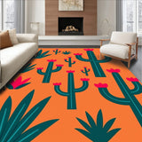 Arid Landscape Thorny Vegetation Artwork(Orange)