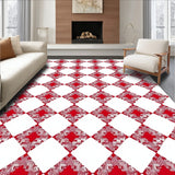 Gingham Entry featuring Traditional Plaid Motifs(Red)