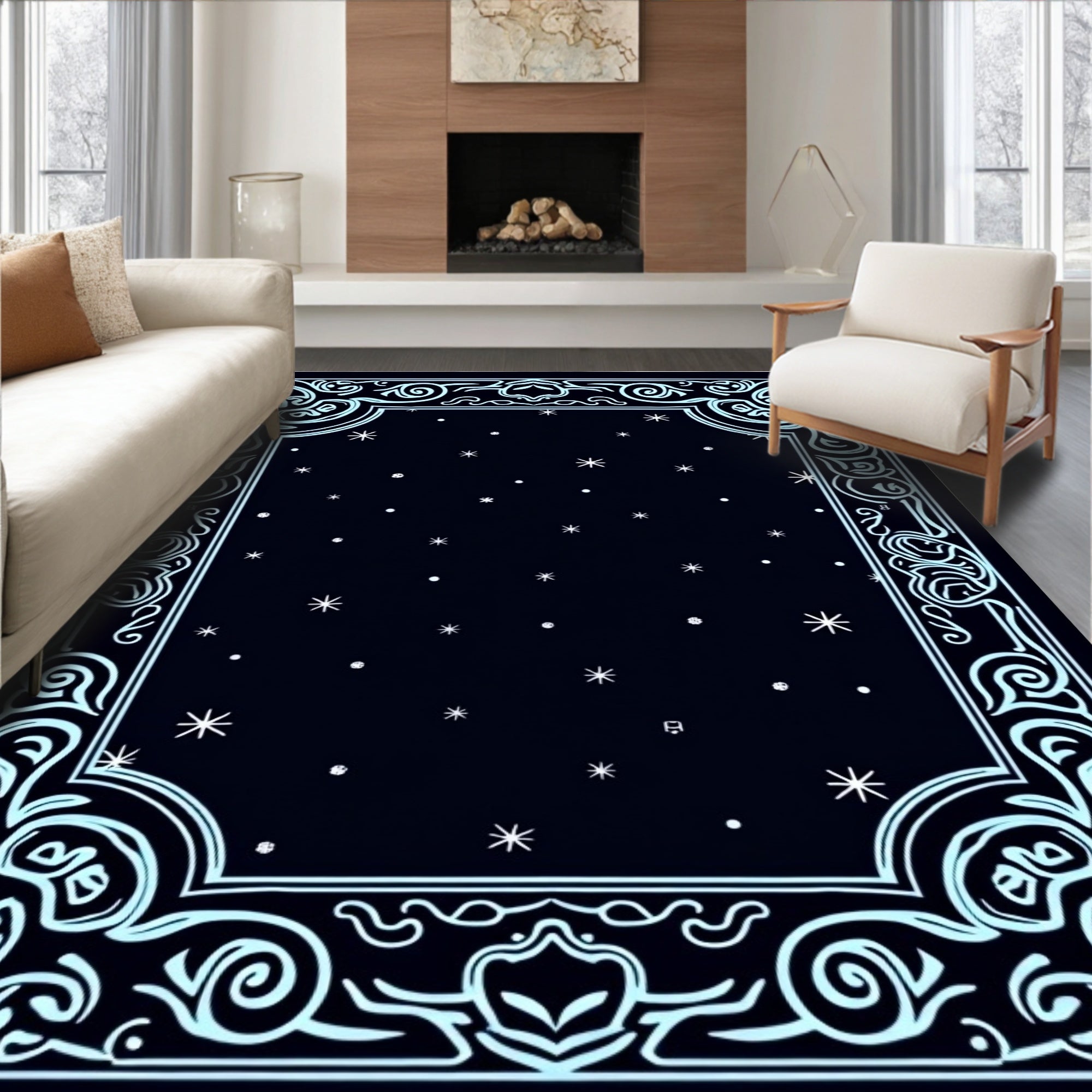 Celestial Tapestry Elegant Artistic (Black) - ODIKA