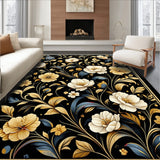 Contemporary Black and Floral(Black)