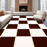 Autumn Harvest Checkerboard Decorative Surface Accent(Brown)