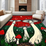 Enchanting Colorful Mushroom Artwork(Red)
