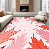 Abstract Watercolor Brushstroke Art with Flowing Swirls(Pink)