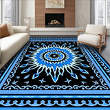 Boho Mosaic Starburst with Flourish Border(Black)