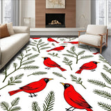 Winter Cardinal Themed with Snowy Branch Illustrations(Red)