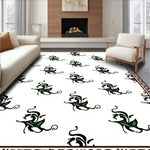 Damask Scroll Work Decorative with Baroque Inspired Details (Brown) - ODIKA