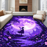 Lush Floral Fantasy Tapestry Style(Purple)