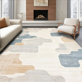 Beige Abstract Animal Design Area(Beige)