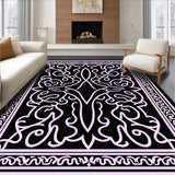 Artisanal Weathered Swirl Trellis Border Pathway(Black)