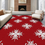 Festive Snowflake Winter Holiday Accent Celebration Frosty Charm(Red)