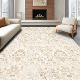 Delicate Beige Geometric Style for Floor Decor(Beige)