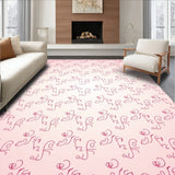 Elegant Swirl Motif with Contours and Layered Floral(Pink)