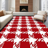 Festive Gingham Cabin Tapestry(Red)