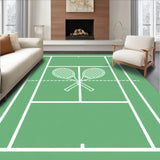 Tennis Court Crossed Rackets(Green)