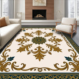 Heirloom Damask with Intricate Vine Scrollwork(Ivory)