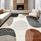 Neutral Zen Stones Featuring Layered Geometric Rock(Gray)