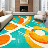 Atomic Starburst Midcentury Space Age Geometric(Turquoise)