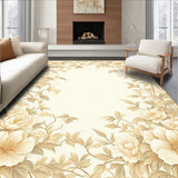 Classic Botanical with Graceful Floral for Ambiance(Beige)