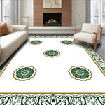 Petal Medallion with Interlocking Flourish Motifs (White) - ODIKA