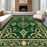 Jade Damask Scrollwork with Vintage Paisley (Green) - ODIKA