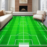 Soccer Pitch with Professional Field Graphics(Green)