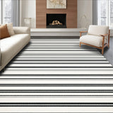 Elegant Zebra Inspired Contrast with Modern Horizontal Line(Black)