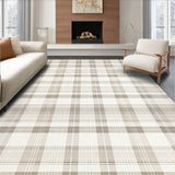 Classic Beige and Oatmeal Plaid with Crisp Lines(Beige)