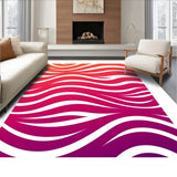 Sunset Cascade Ombre Waves Contemporary Artistic (Orange) - ODIKA