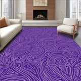 Abstract Swirl Paisley Artisan Symphony(Purple)