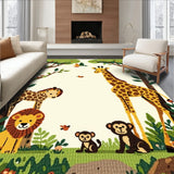 Enchanting Woodland Beige with Lively Animal(Beige)